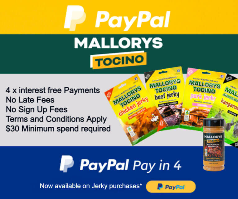 PayPal Pay in 4 now available to purchase jerky